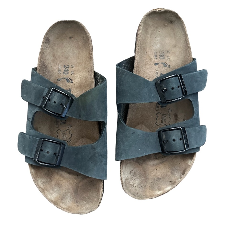 Birkenstock suede strap sandals
